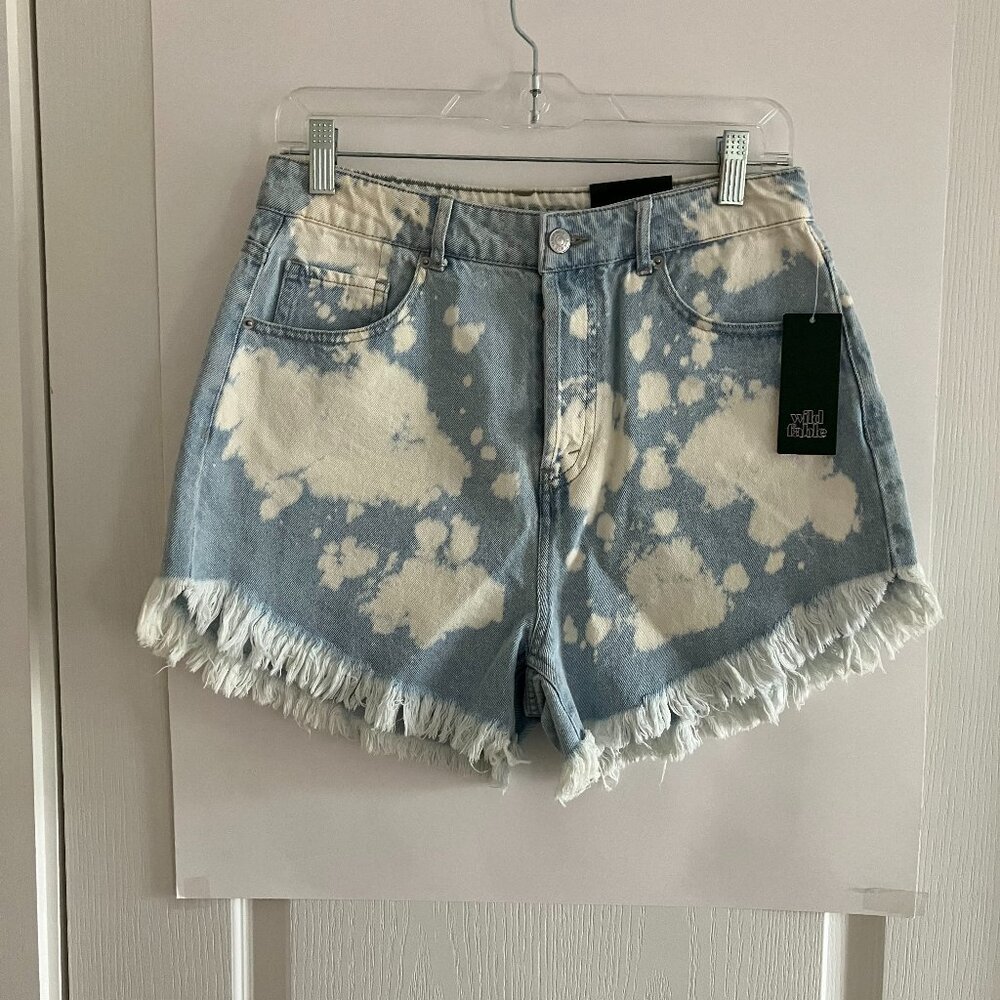 Size 8 - Womens High-Rise Cutoff Denim Shorts - Wild Fable - Acid Wash
